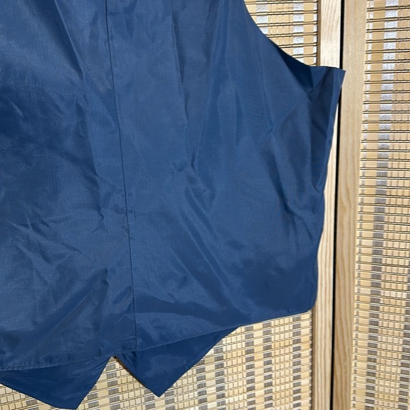 Vintage Men's Two Tone Blue Gray Pinstripe Career Suit Vest No Tags - Picture 12 of 13